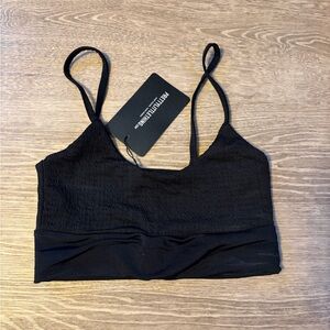 PrettyLittleThing Textured Bathing Suit Top